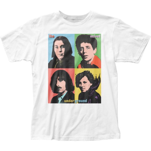 Velvet Underground Pop Art 2 Mens T Shirt Vintage White