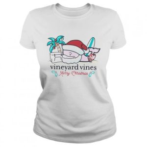 Vineyard Vines Surfside Santa Christmas T Shirt