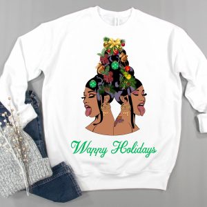 Wappie Cardi B Ugly Christmas Sweatshirt