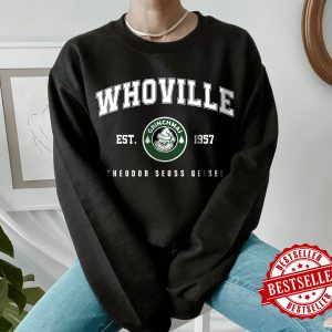 Whoville EST 1957 The Grinch Christmas Sweatshirt