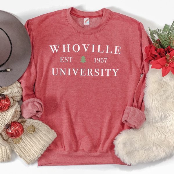 Whoville EST 1957 University Grinch Christmas Sweatshirt