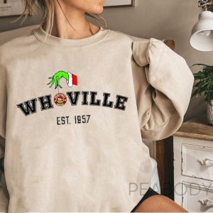 Whoville Est. 1957 The Grinch Christmas Unisex Sweatshirt