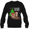 Womens All Of The Otter Reindeer Xmas Cute Gift Idea Sweatshirt