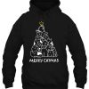Womens Merry Catmas Loves Christmas Cat Gift Hoodie Shirt