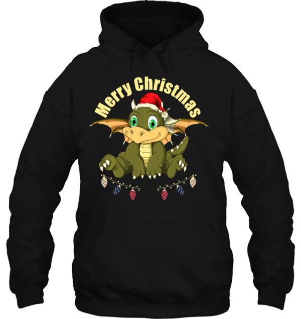 Xmas Pajama Boys Girls Toddlers Gift Christmas Dragon Hoodie Tee