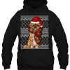Xmas Pekingese Santa Claus Hat Ugly Christmas Hoodie
