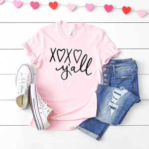 Xoxo Y&rsquo;all Love Cute Valentine&rsquo;s Day T-shirt