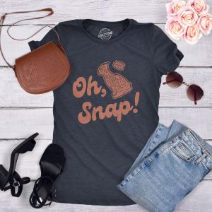 Mens Oh Snap T shirt Funny Chocolate Easter Bunny Basket Egg Hunt Gift for Her 3