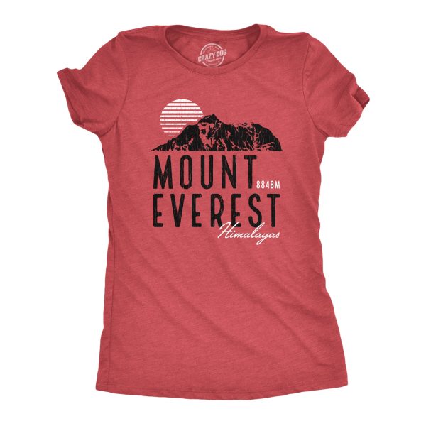 Mens Retro Mount Everest T Shirt Funny Camping Saying Vintage Mountain Graphic Novelty Tee