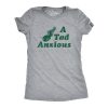 Womens A Tad Anxious T Shirt Funny Nervous Tadpole Anxiety Tee For Ladies