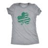 Womens American Shamrock Flag T Shirt USA Saint Patricks Day Clover Graphic