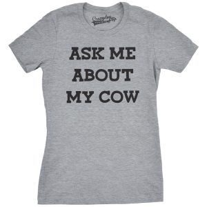 Womens Ask Me About My Cow Funny Farm Animal Dairy Flip Up T shirt 4 Womens Ask Me About My Cow Funny Farm Animal Dairy Flip Up T shirt 5