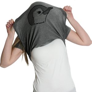 Womens Ask Me About My Penguin Flip Up T Shirt Funny Penguins Costume Tee 1