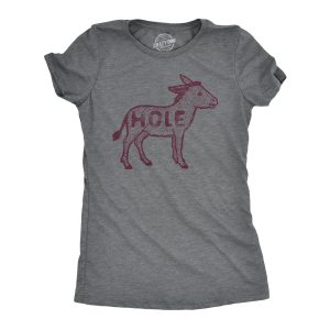 Womens Asshole Donkey T Shirt Funny Offensive Mule Jackass Joke Tee For Ladies Womens Asshole Donkey T Shirt Funny Offensive Mule Jackass Joke Tee For Ladies
