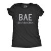 Womens BAE Best Aunt Ever Tshirt Funny Niece Nephew Family Vintage Novelty Tee