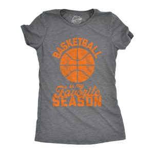 Womens Basketball Is My Favorite Season Tshirt Funny Hoops Sports Novelty Tee Womens Basketball Is My Favorite Season Tshirt Funny Hoops Sports Novelty Tee