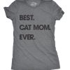Womens Best Cat Mom Ever T shirt Funny Mothers Day Cute Gift for Kitty Lover