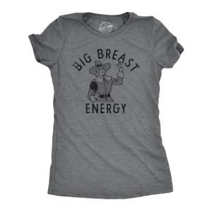Womens Big Breast Energy T Shirt Funny Thanksgiving Turkey Dinner Pilgrim Tee For Ladies 1