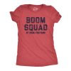 Womens Boom Squad T Shirt Funny Sarcastic Fourth Of July Fireworks Tee For Ladies