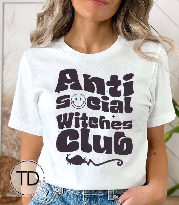 Anti-Social Witches Club – Halloween T-Shirt