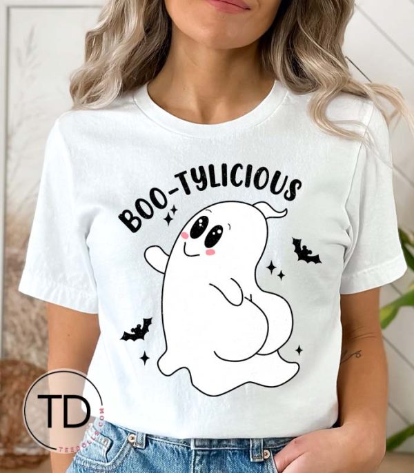 Boo-tylicious Ghost – Cute Halloween T-Shirt