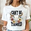 Can&rsquo;t Be Tamed – Cute Girly Western Graphic T-Shirt