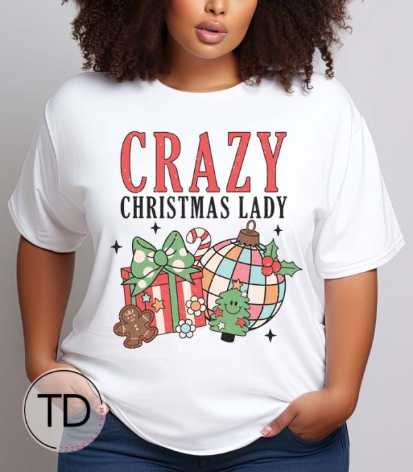 Crazy Christmas Lady – Christmas Tee
