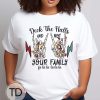 Deck The Halls And Not Your Family – Funny Skeleton Christmas T-Shirt