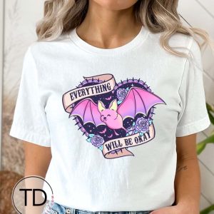 Everything Will Be Ok – Cute Pastel Halloween Tee Shirt