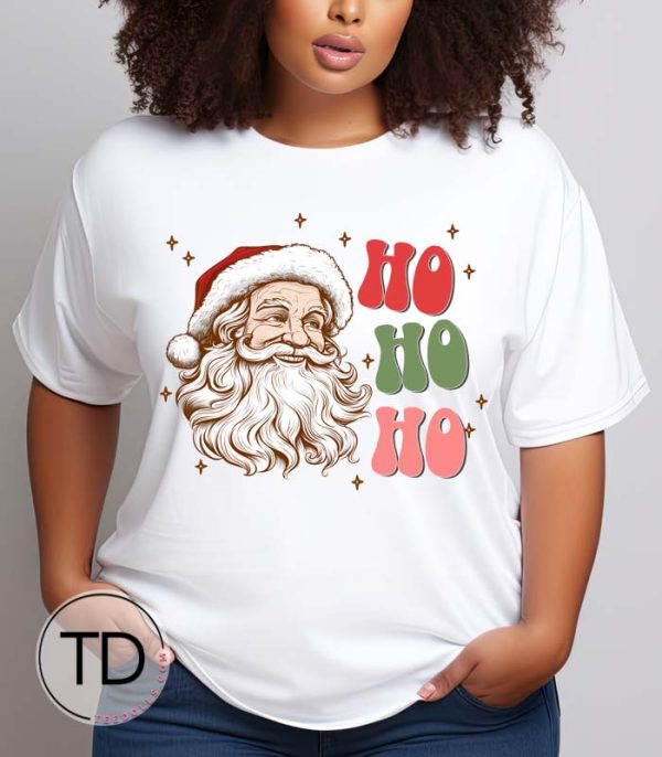 Ho Ho Ho – Cute Funny Santa Christmas Tee Shirt