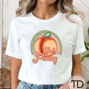 Just Peachy – Cute Graphic Tee Shirt
