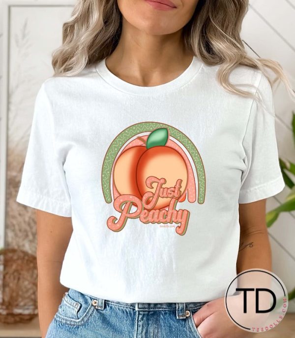 Just Peachy – Cute Graphic Tee Shirt