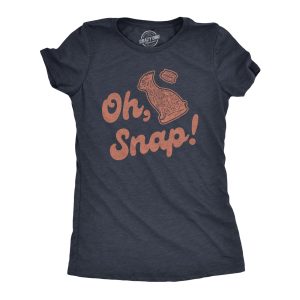 Mens Oh Snap T shirt Funny Chocolate Easter Bunny Basket Egg Hunt Gift for Her