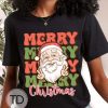 Merry Merry Merry Christmas – Funny Santa Christmas Shirt