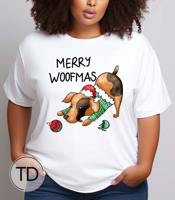 Merry Woofmas – Dog Christmas Tee