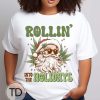 Rollin Into The Holidays – Funny Weed Santa Christmas Shirt