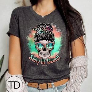 Salty Lil Beach – Cute Summer Tee Shirt