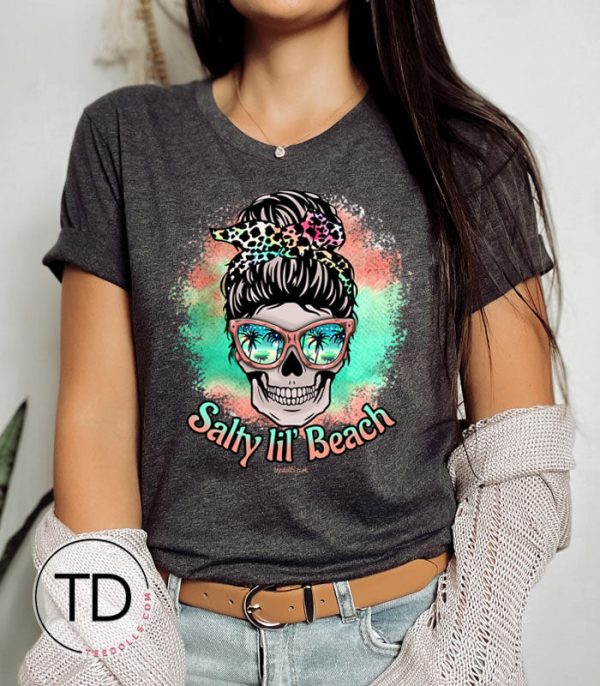 Salty Lil Beach – Cute Summer Tee Shirt