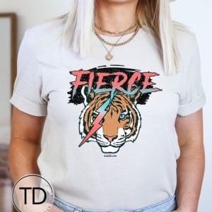 She Is Fierce – Cute Graphic Tee Shirt