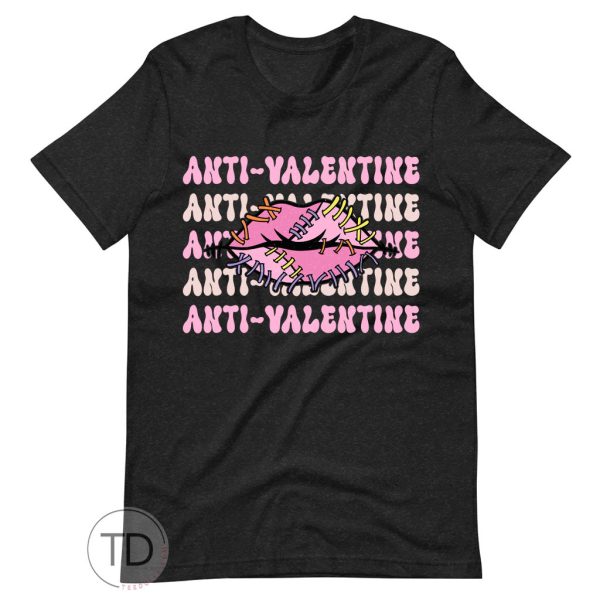 Stitched Lips – Anti Valentine’s Day Shirt