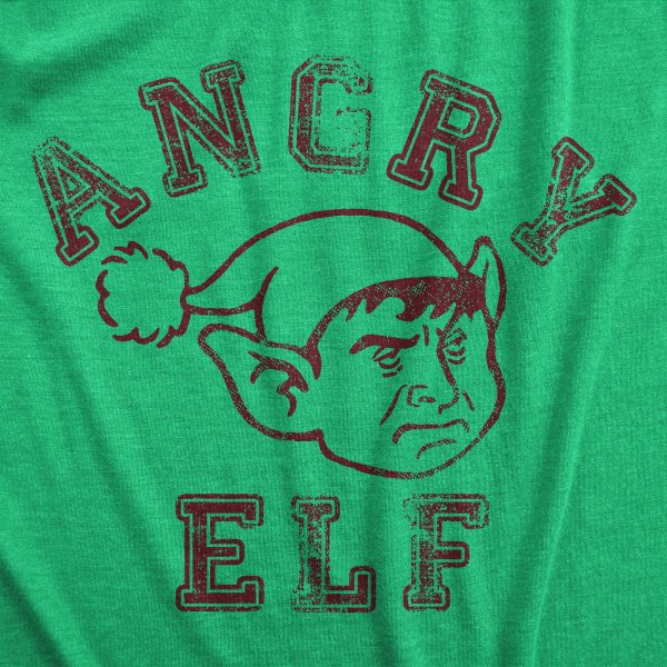 Womens Angry Elf T Shirt Funny Xmas Party Pissed Off Elves Santas Helpers Tee For Ladies