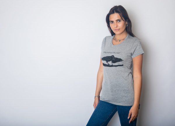 Women’s Attempted Murder T Shirt Funny Crow Shirt Birds Tee for Women