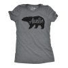 Womens Auntie Bear Tshirt Cute Adorable Family Tee For Ladies