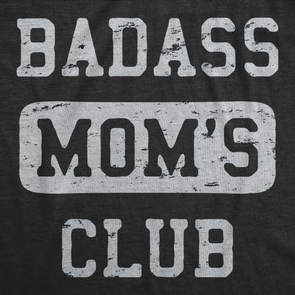 Womens Badass Moms Club T Shirt Funny Awesome Mothers Day Gift Tee For Ladies