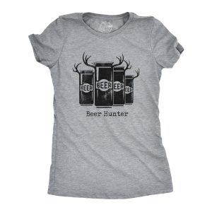 Womens Beer Hunter T Shirt Funny Sarcastic Drinking Deer Hunting Joke Novelty Tee For Ladies Womens Beer Hunter T Shirt Funny Sarcastic Drinking Deer Hunting Joke Novelty Tee For Ladies