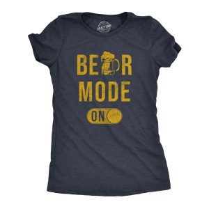 Womens Beer Mode On T Shirt Funny Drinking Partying Lager Ale Lovers Joke Tee For Ladies Womens Beer Mode On T Shirt Funny Drinking Partying Lager Ale Lovers Joke Tee For Ladies