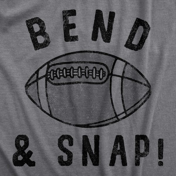 Womens Bend And Snap T Shirt Funny Football Lovers Quarterback Joke Tee For Ladies