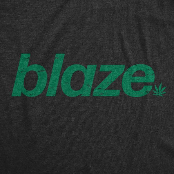 Womens Blaze T Shirt Funny 420 Weed Leaf Pot Smoking Blazing Lovers Tee For Ladies