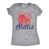 Womens Buffalo Mafia T Shirt Funny Football Graphic Novelty Tee For Ladies