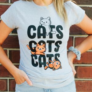 Womens Cats Cats Cats Tshirt Funny Pet Kitty Lover Tee 2 Womens Cats Cats Cats Tshirt Funny Pet Kitty Lover Tee 3
